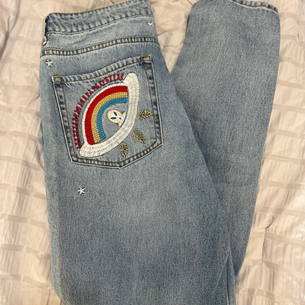 custom stitched forever 21 jeans